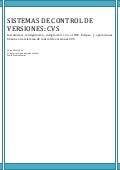 Sistemas de control de versiones: CVS