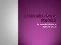 Cyber Bullying In Schools