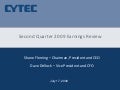 Q2 2009 Earning Report of Cytec Industries Inc.