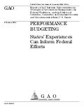 GAO-05-215  PERFORMANCE Budgeting in States