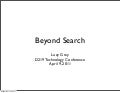 D219 Conference - Beyond Search