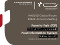 Farm to Fork (F2F) Food Information System
