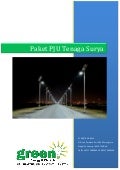 Daftar Harga Paket PJU Tenaga Surya 2013