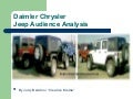 Daimler Chrysler Audience Analysis