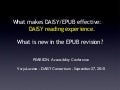 What Makes DAISY/EPUB Effective