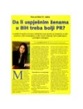 Da li uspjesnim zenama u bih treba bolji pr