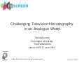 Challenging Television Historiography in an Analogue World