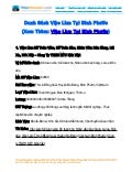 Danh Sách Việc Làm Tại Bình Phước