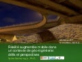 Réalité Augmentée Mobile dans un contexte de géo-ingénierie : défis et perspectives 
