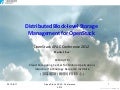 Distributed Block-level Storage Management for OpenStack, by Danile lee