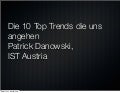 Die Top 10 Trends die uns angehen