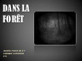 Dans le forêt. Maria Panadero et Enrique Caminero. 2º A