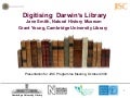 Digitising Darwin’s Library