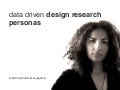Data Driven Personas Summit 08