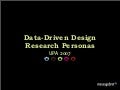 Data Driven Personas