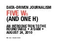 Data-driven journalism: Status and Outlook (Amsterdam, August 2010) #ddj