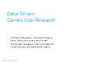 Data driven games user research