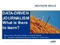 Data-driven journalism: What is there to learn? (Stanford, June 2010) #ddj