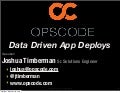 Data driven app deploys with chef frontdev
