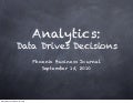 Data Drives Decisions