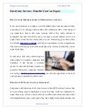 Data entry services   benefits you can expect