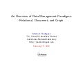 An Overview of Data Management Paradigms: Relational, Document, and Graph