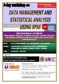 Data Management and Statistical Analysis using SPSS Workshop November 2012