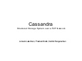 Data  Presentations  Cassandra Sigmod