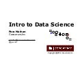 Intro to Data Science for Enterprise Big Data