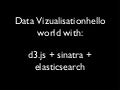 Data vizualisation: d3.js + sinatra + elasticsearch