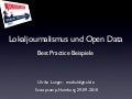 Open data und Lokaljournalismus scoopcamp 2010