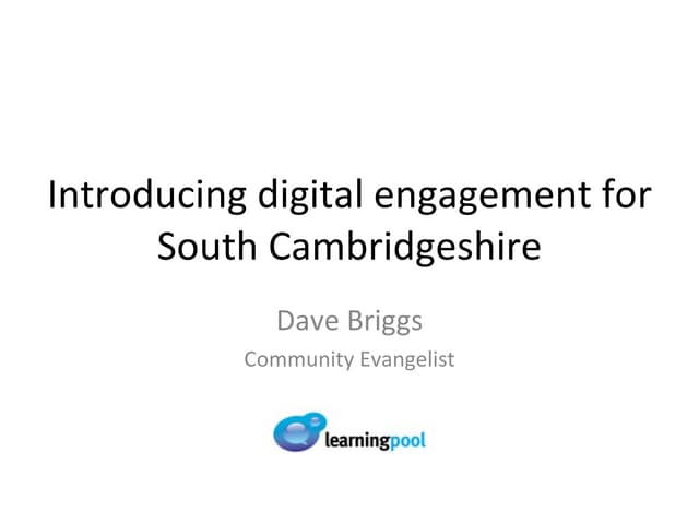 Digital engagement in South Cambridgeshire