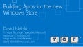 Building Apps for the new Windows Store 