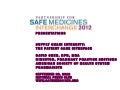 Supply Chain Integrity: The Patient Care Interface by David Chen, The Society of Health-System Pharmacists