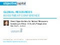 Great Opportunities for Natural Resources Investing in Africa - A Fund's Perspective 