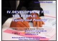 DEVELOPMENT FOR THE PEOPLE:  Equity and Poverty 