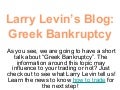 Day Trading Blog : Greek Bankruptcy