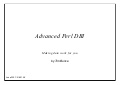 DBI Advanced Tutorial 2007