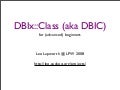 DBIx::Class beginners