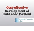 Cost-effective enhanced ebooks with EPUB3
