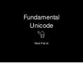 Fundamental Unicode in Perl
