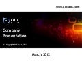 DCC Labs Company Presentation