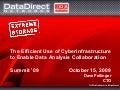 The Efficient Use of Cyberinfrastructure  to Enable Data Analysis Collaboration
