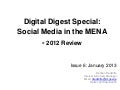 Middle East Digital Digest Special: Social Media in the MENA - 2012 Review