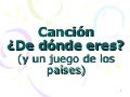 De Donde Eres Cancion