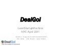 Dealgol  - Lean Startup Machine NYC