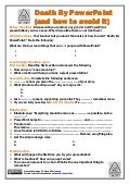 Death By Power Point - Comprehension Questions