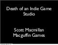 Death of an Indie Studio