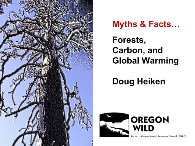 Debunking Myths about Forests, Carb...