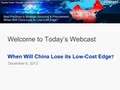 When Will China Lose its Low-Cost Edge? 